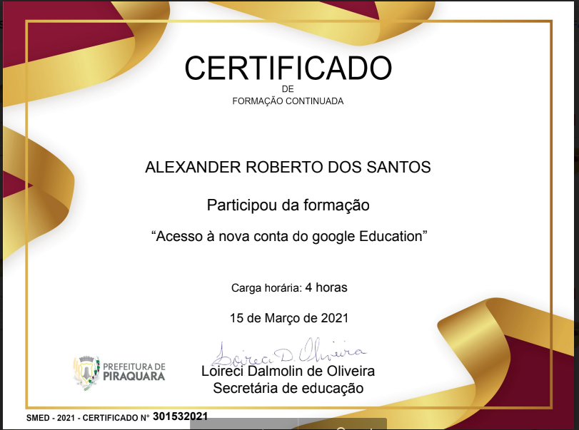 Certificado